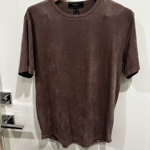 Forever 21 Chocolate Brown Short Sleeve Tee